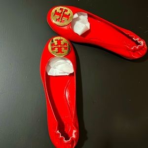 Tory Burch Lobster Red/Gold Reva